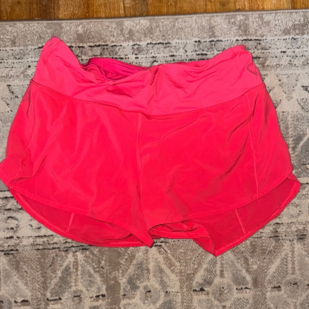 Lululemon Athletica Red Athletic Shorts